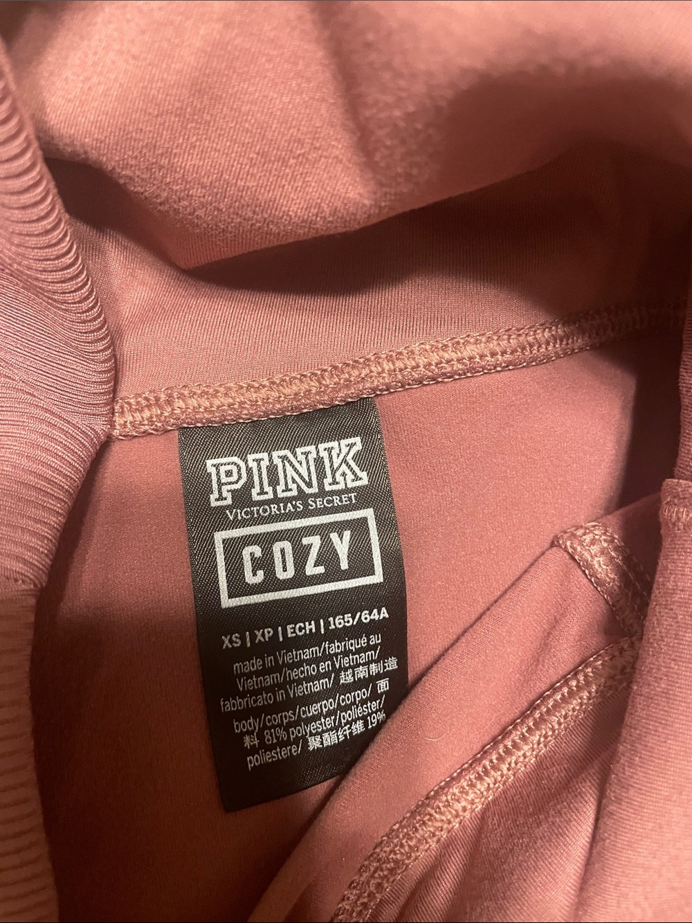 PINK Victoria's Secret Cozy Teddy Jacket - Mauve Pink